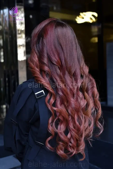 آموزش رنگ مو در اصفهان - الهه جعفری